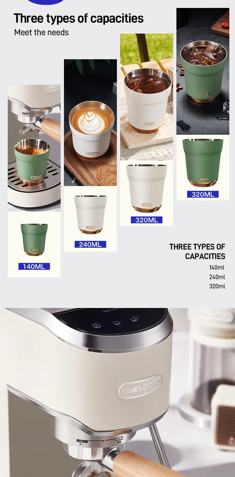 LT-050 Nordic Choice Milan 316L Vacuum Latte Cup — product detail